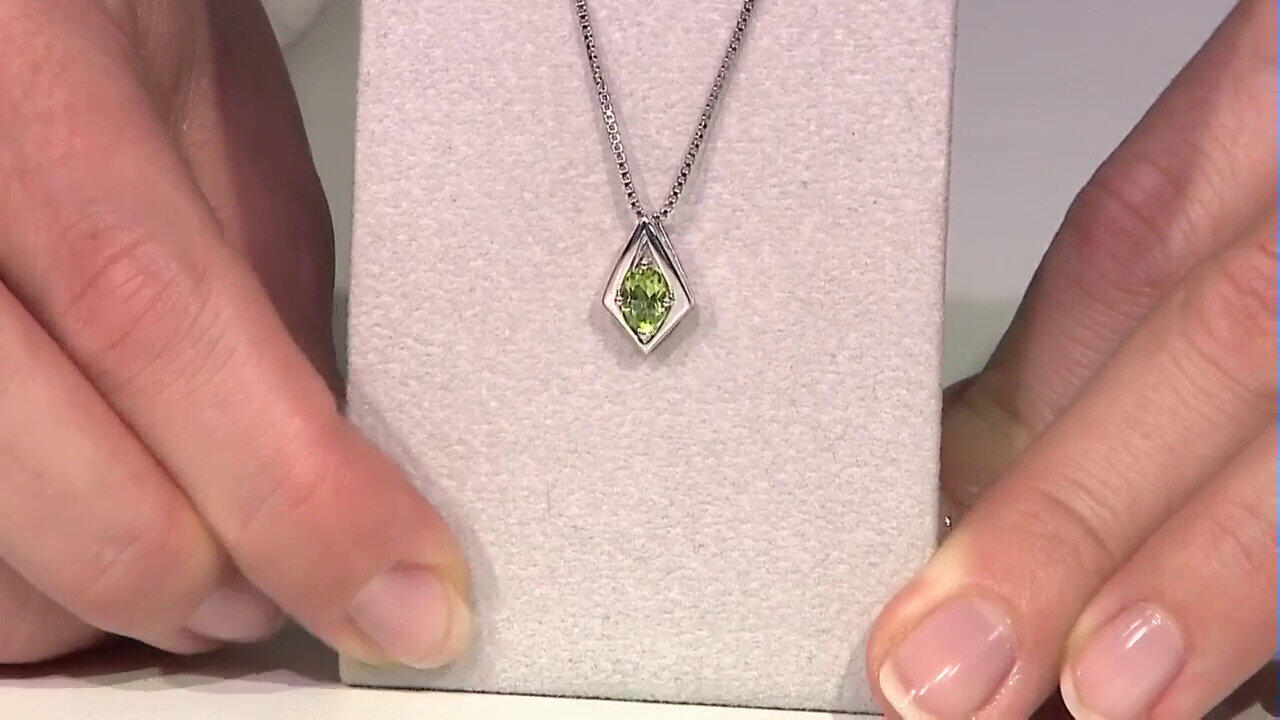 Video Colgante en plata con Peridoto de Jilin (Pallanova)