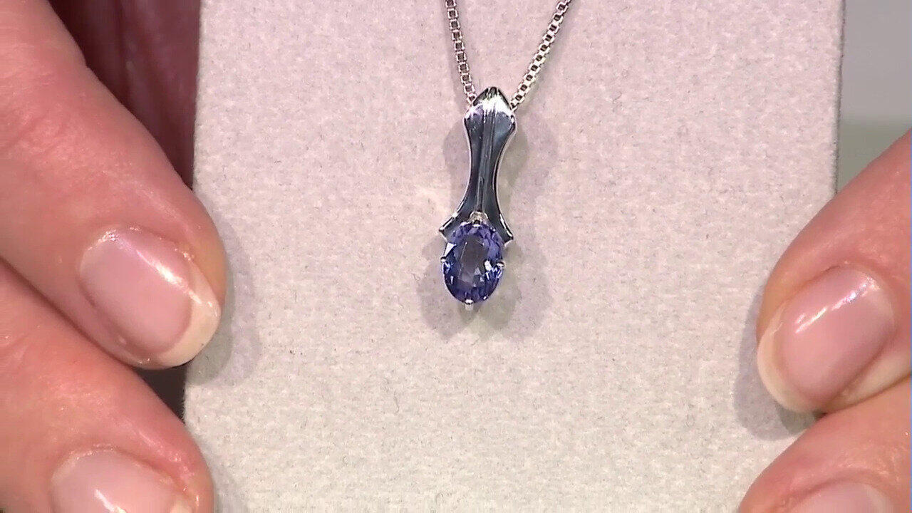 Video Tanzanite Silver Pendant (Pallanova)