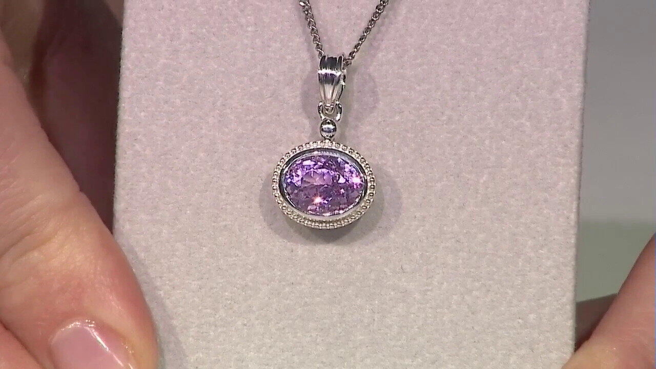 Video Pendentif en argent et Kunzite (Pallanova)