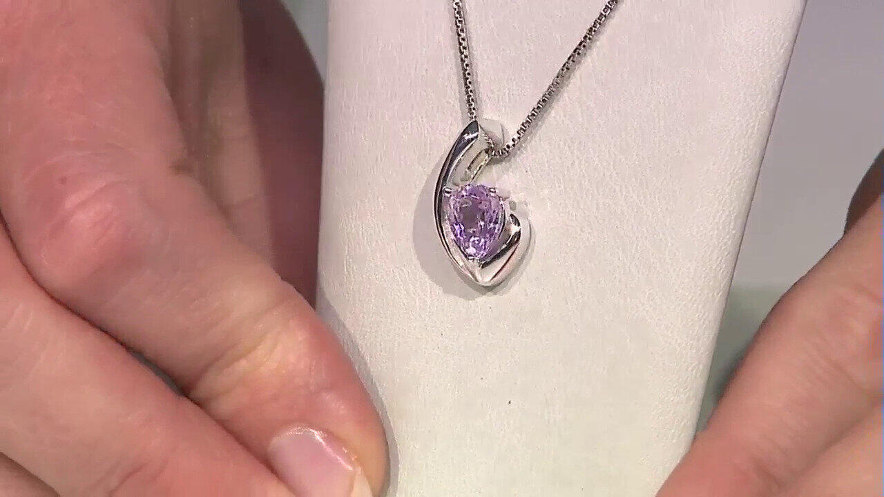 Video Kunzite Silver Pendant (Pallanova)