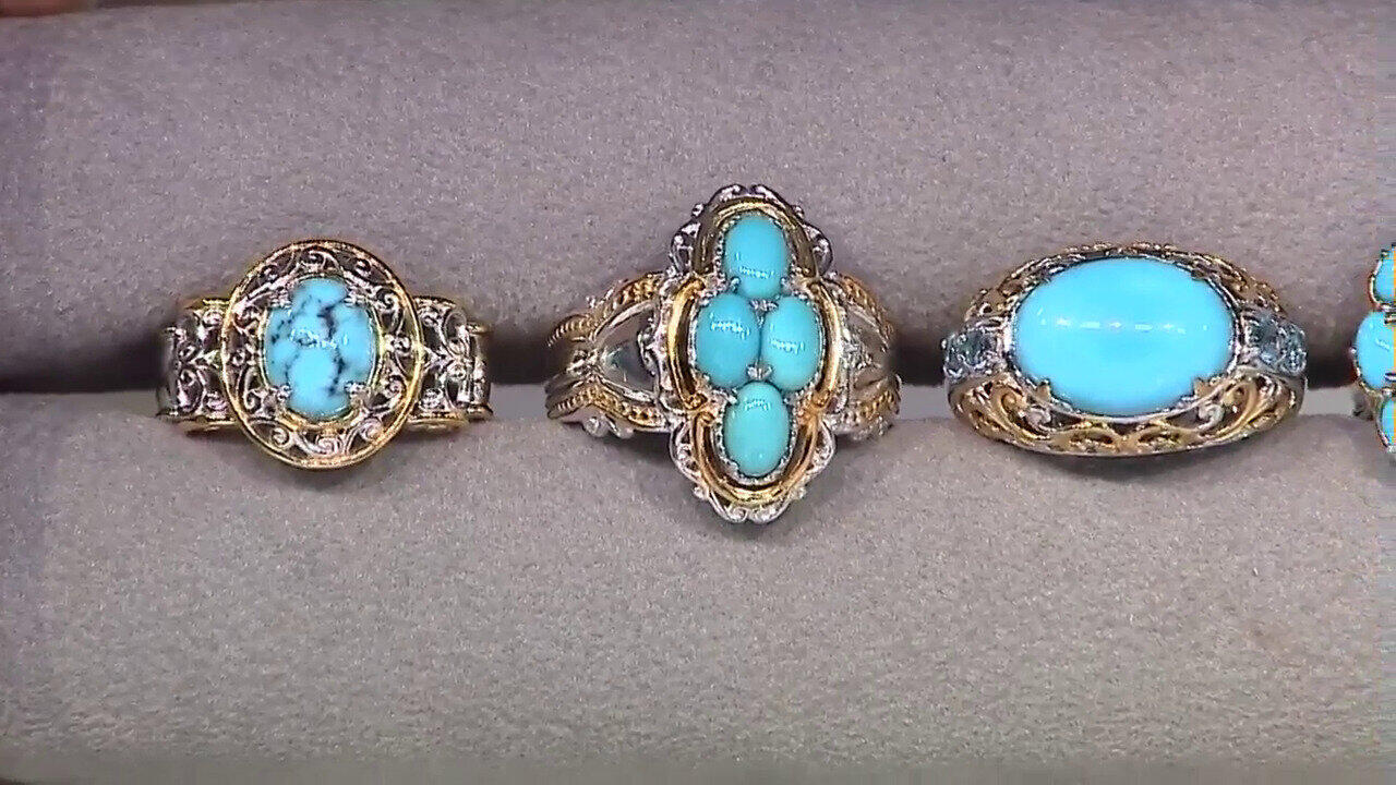 Video Brasilianischer Pinkfarbener Turmalin-Silberring (Gems en Vogue)