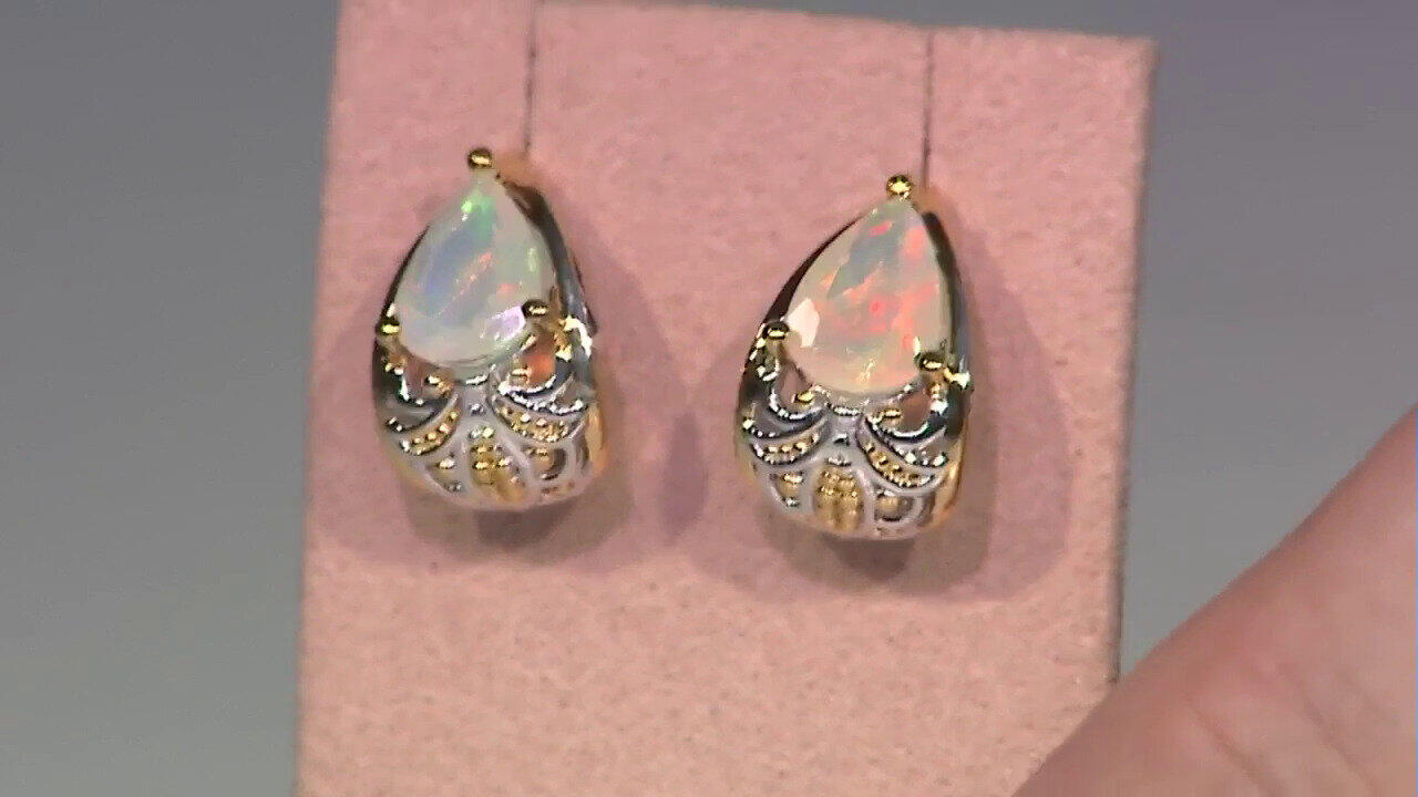 Video Boucles d'oreilles en argent et Opale Welo (Gems en Vogue)