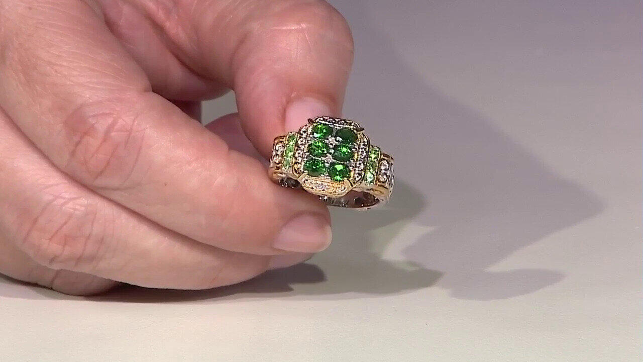 Video Anillo en plata con Tsavorita de Tanzania (Gems en Vogue)