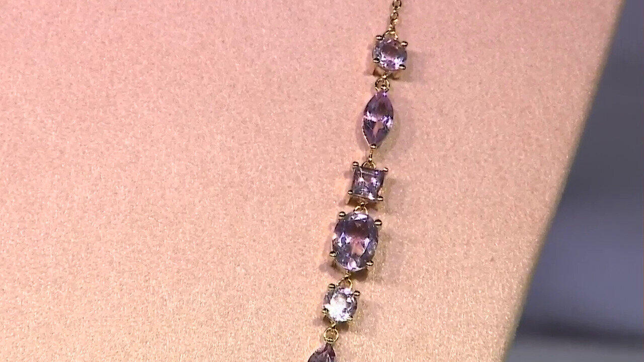 Video Bolivian Amethyst Silver Necklace