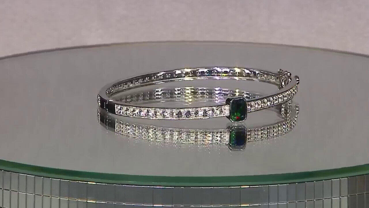 Video Brazalete en plata con Ópalo de Mezezo (de Melo)