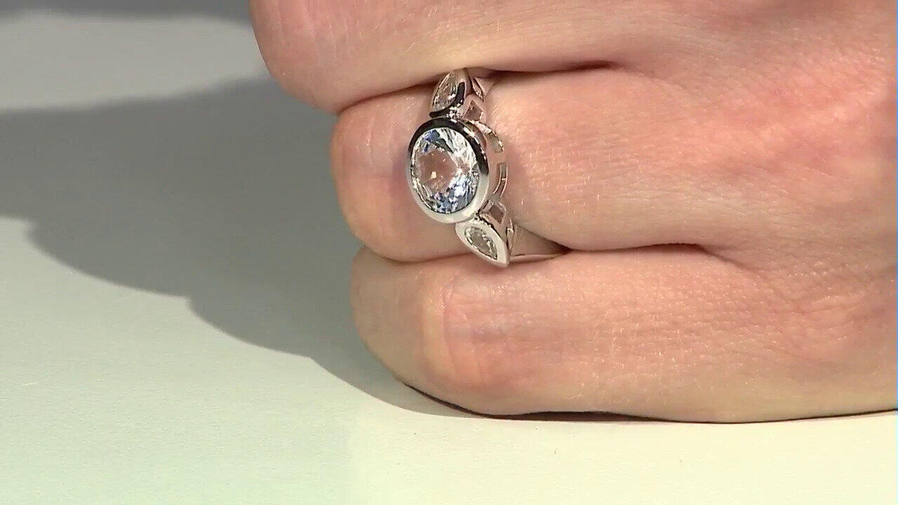Video Anillo en plata con Danburita