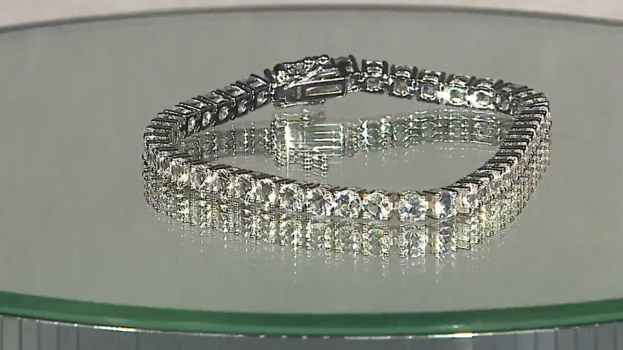 Video Danburite Silver Bracelet