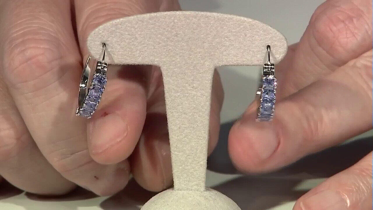 Video Orecchini in argento con Tanzanite