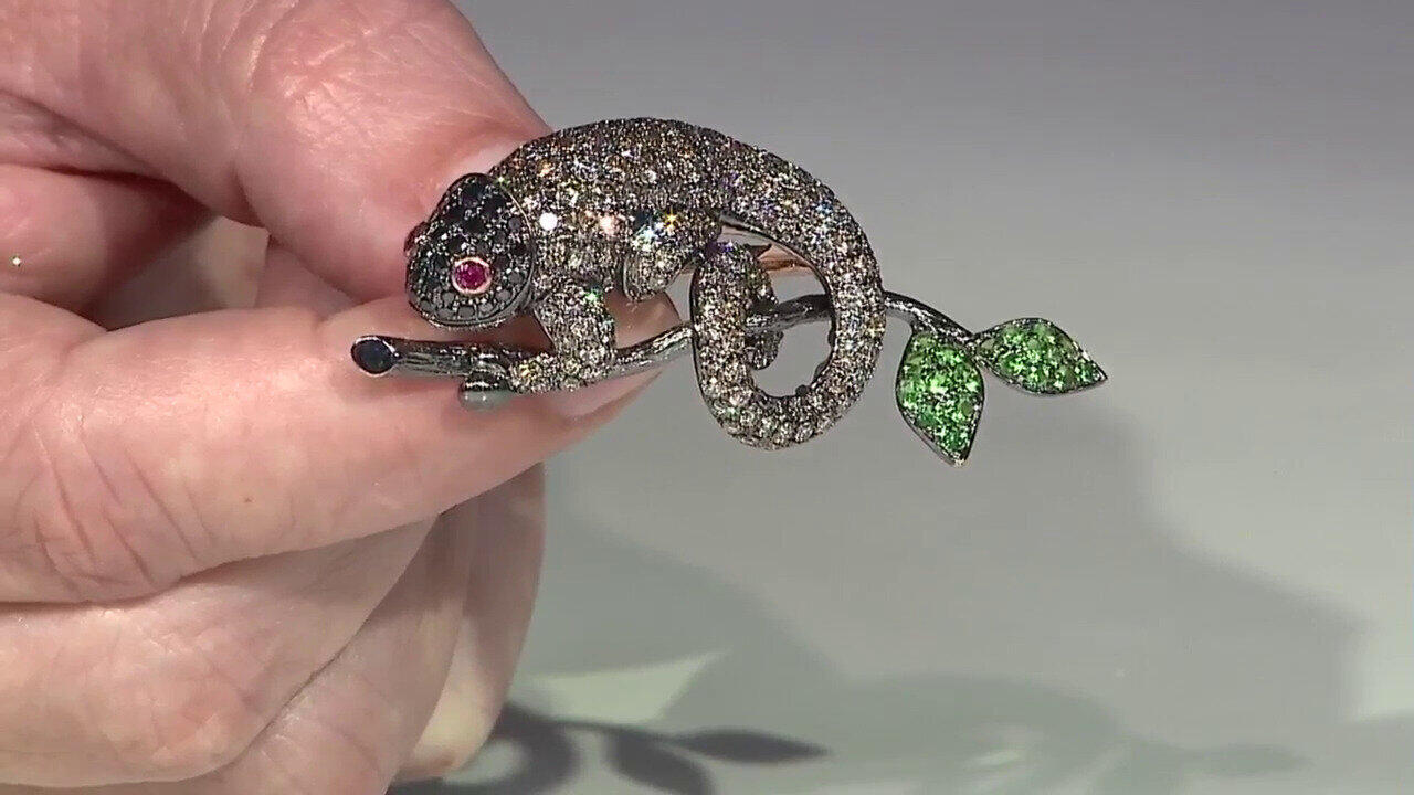 Video Edelstein-Goldbrosche (Nara Jewelry)