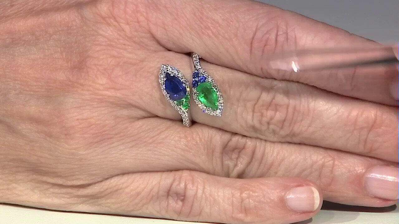 Video Anello in oro con Zaffiro Blu (Nara Jewelry)