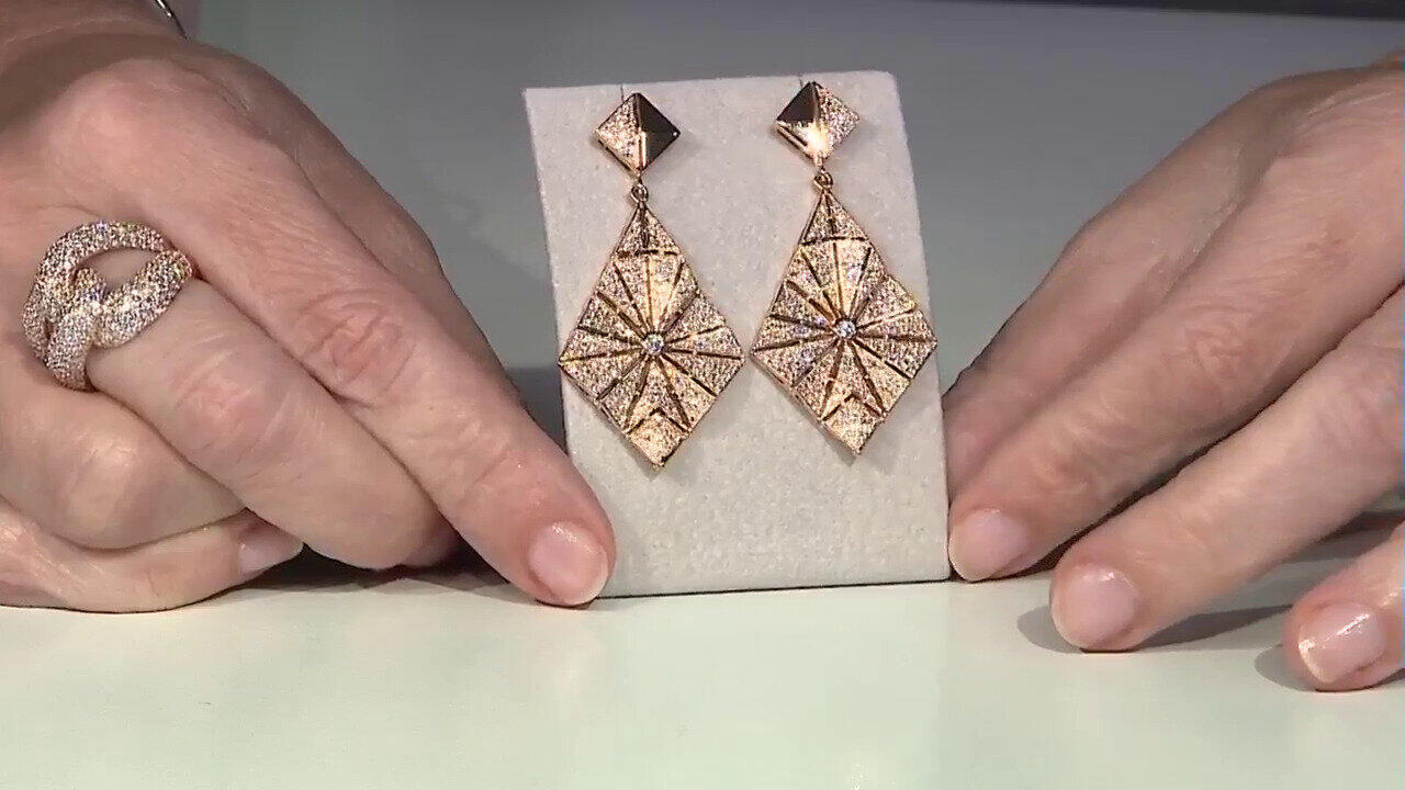 Video Boucles d'oreilles en or et Diamant SI1 (H) (Nara Jewelry)