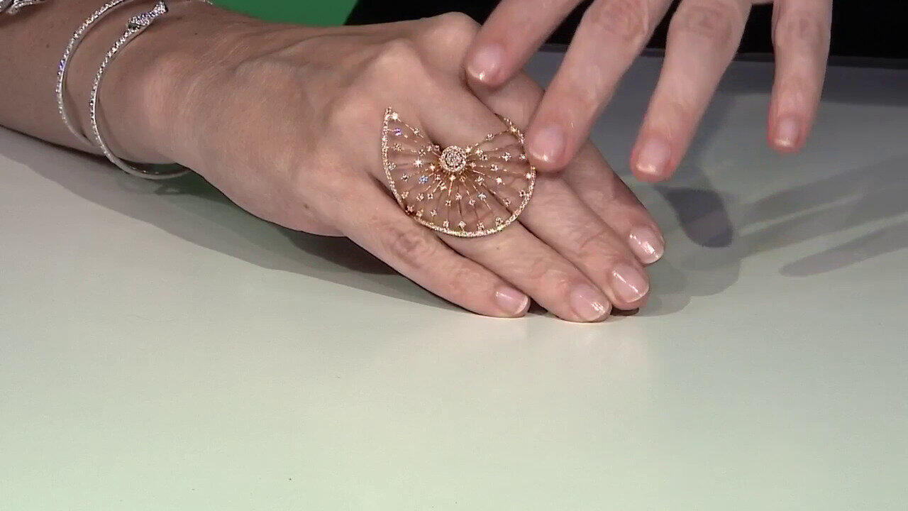 Video Gouden ring met SI1 (H) Diamanten (Nara Jewelry)