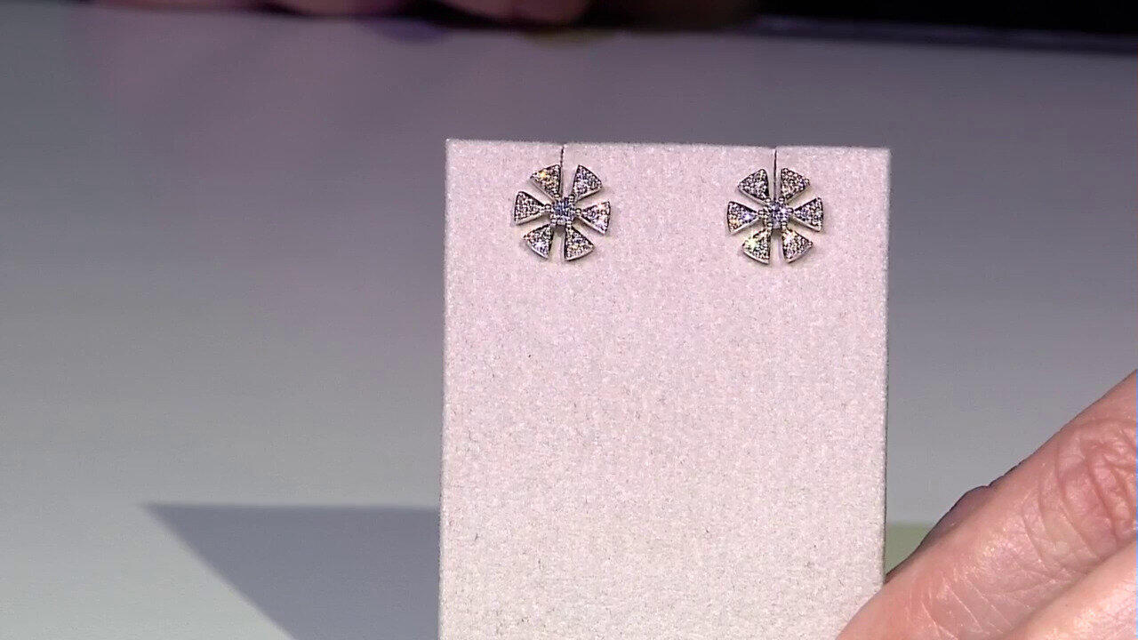 Video Gouden oorbellen met Diamanten SI1 (G) (Annette)