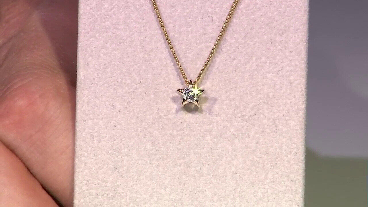 Video Pendentif en or et Diamant SI1 (G) (Annette)