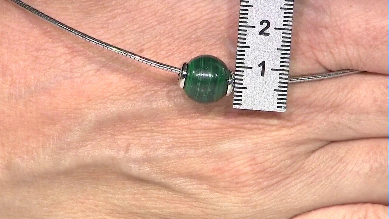 Video Ciondolo in argento con Malachite (MONOSONO COLLECTION)