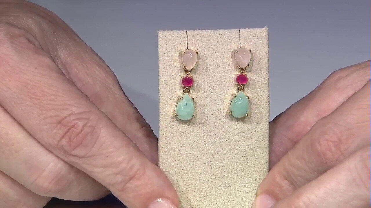 Video Orecchini in argento con Amazzonite