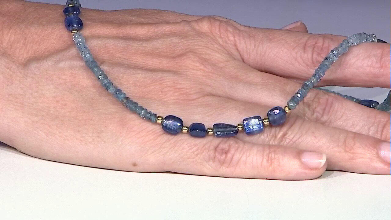 Video Collar en plata con Aguamarina Santa María (Riya)