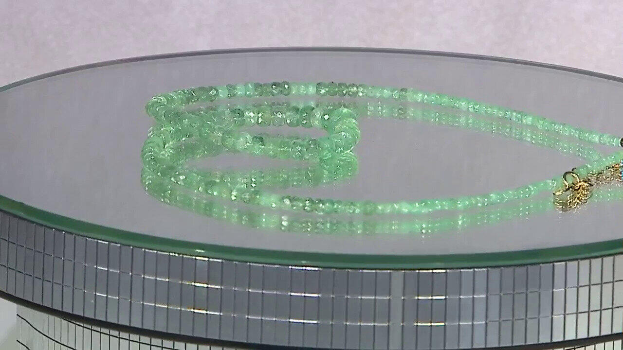 Video Russian Emerald Silver Necklace