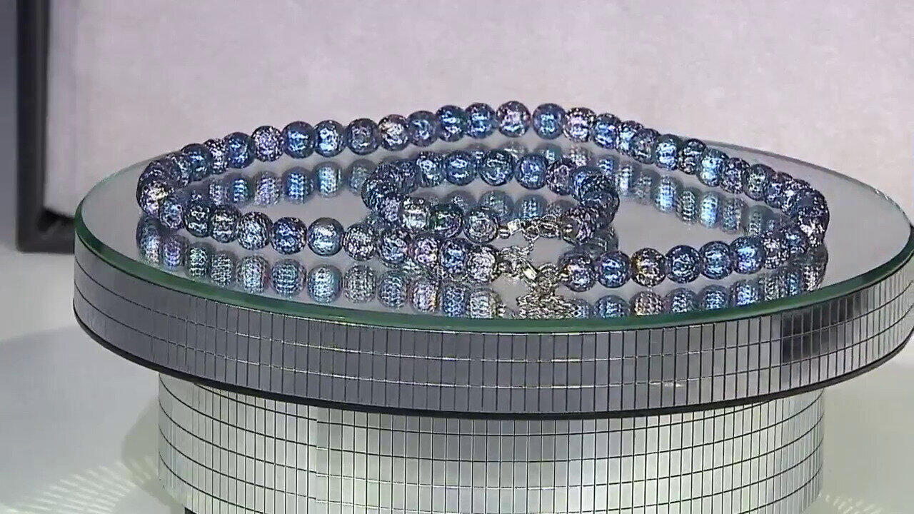 Video Set en plata con Lava azul