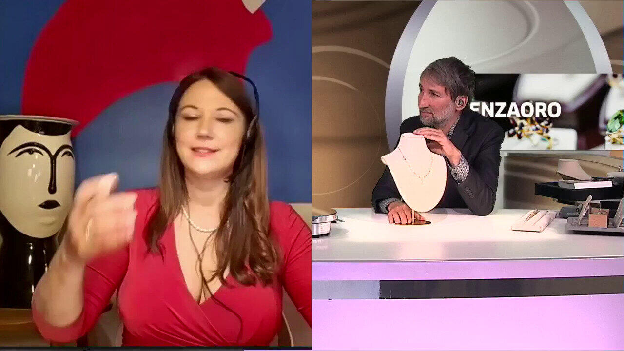Video Collana in oro con Zaffiro Fancy (CIRARI)