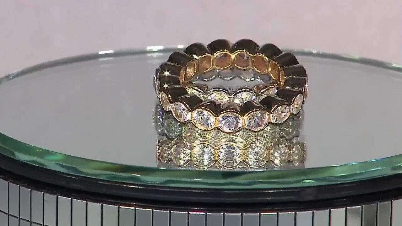 Video Zilveren ring met zirkonen (de Melo)