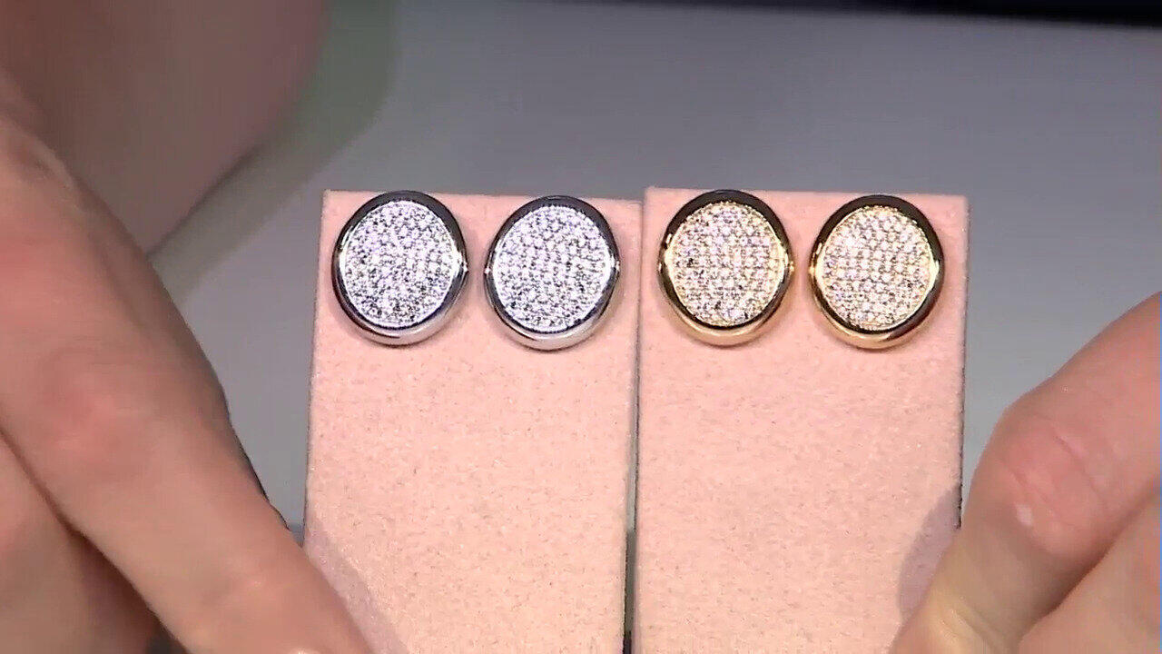 Video Pendientes en plata con Zircón (de Melo)