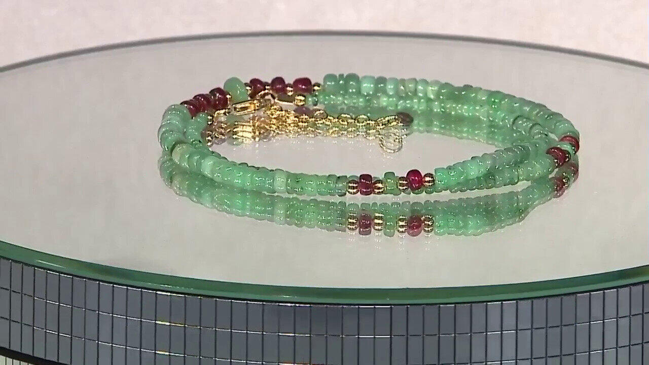 Video Zambian Emerald Silver Necklace