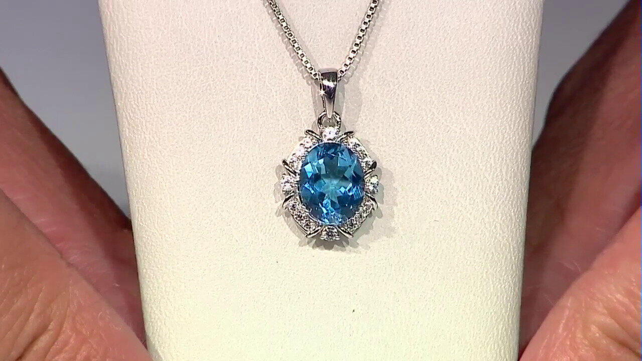 Video Marambaia Topaz Silver Pendant