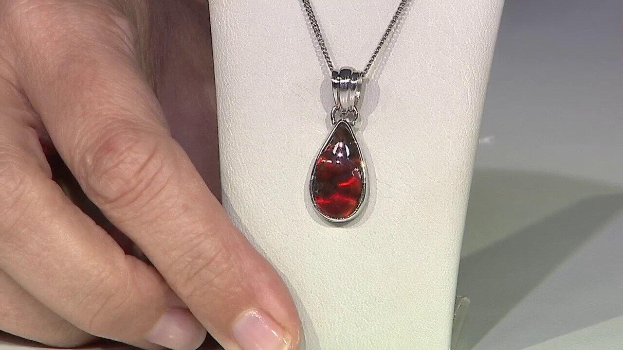 Video Ciondolo in argento con Ammolite