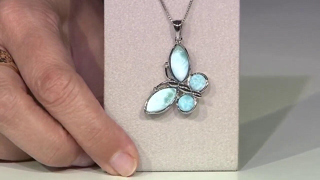 Video Larimar Silver Pendant