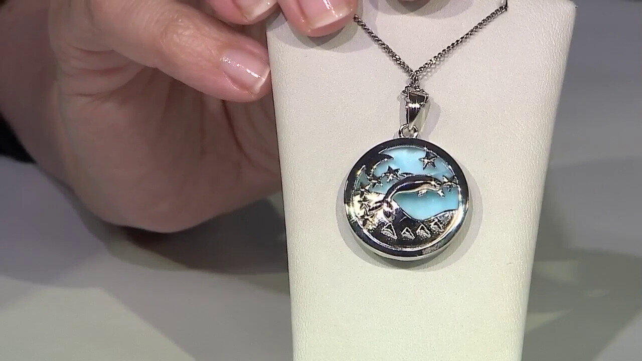Video Larimar Silver Pendant