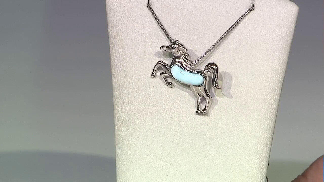 Video Larimar Silver Pendant