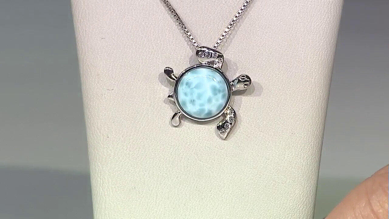 Video Larimar Silver Pendant