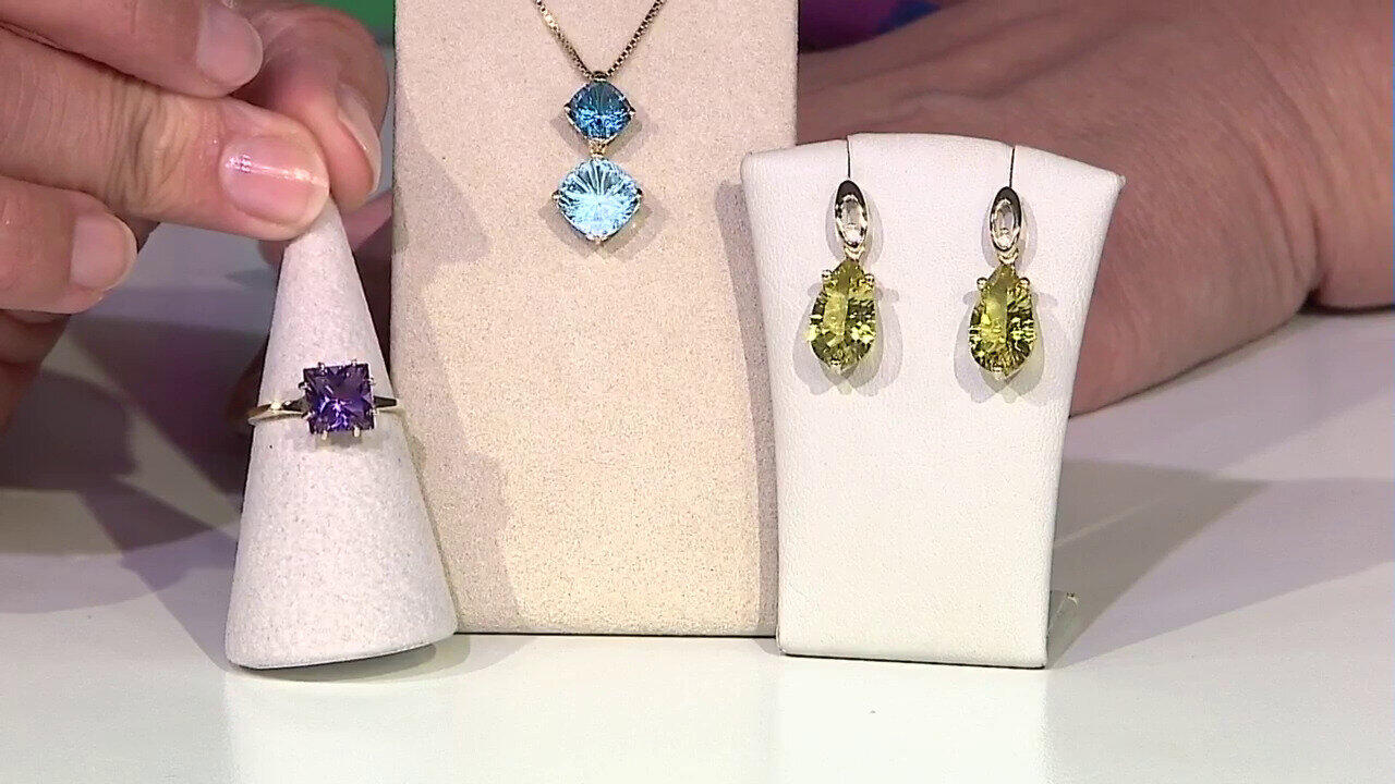 Video Pendentif en argent et Ambre cerise de la Baltique  (dagen)