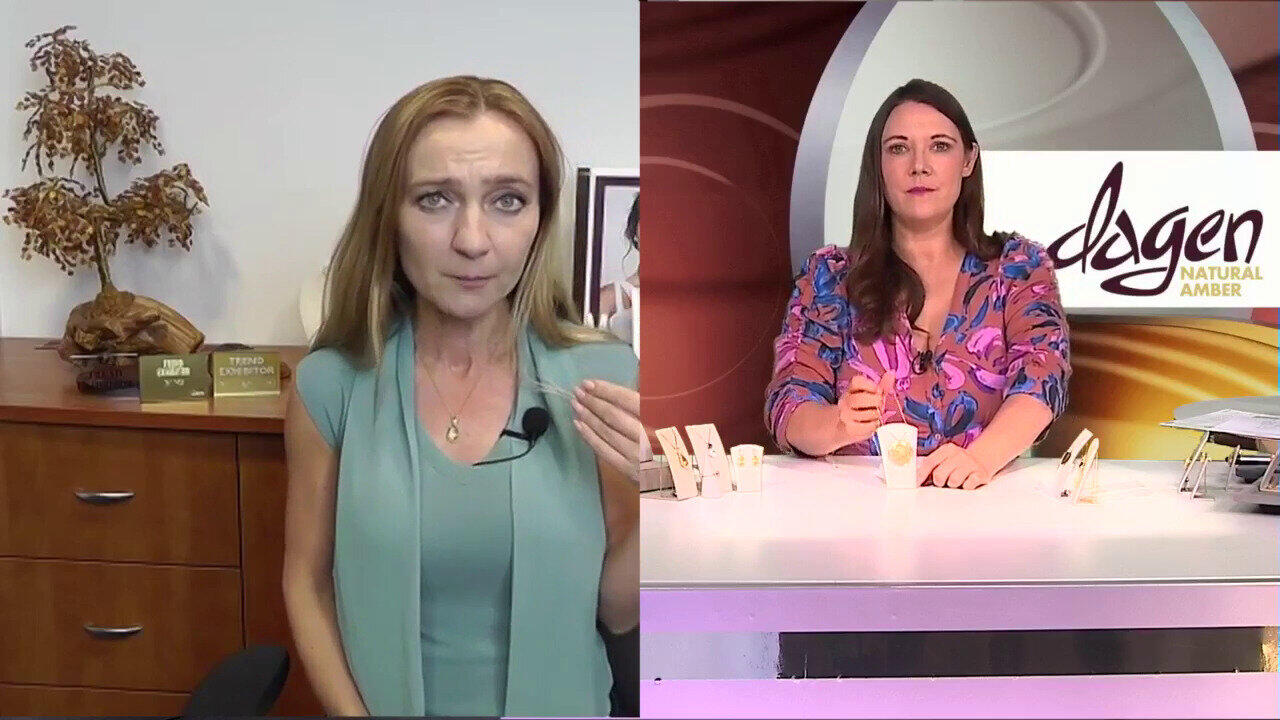 Video Pendentif en argent et Ambre laiteux de la Baltique (dagen)