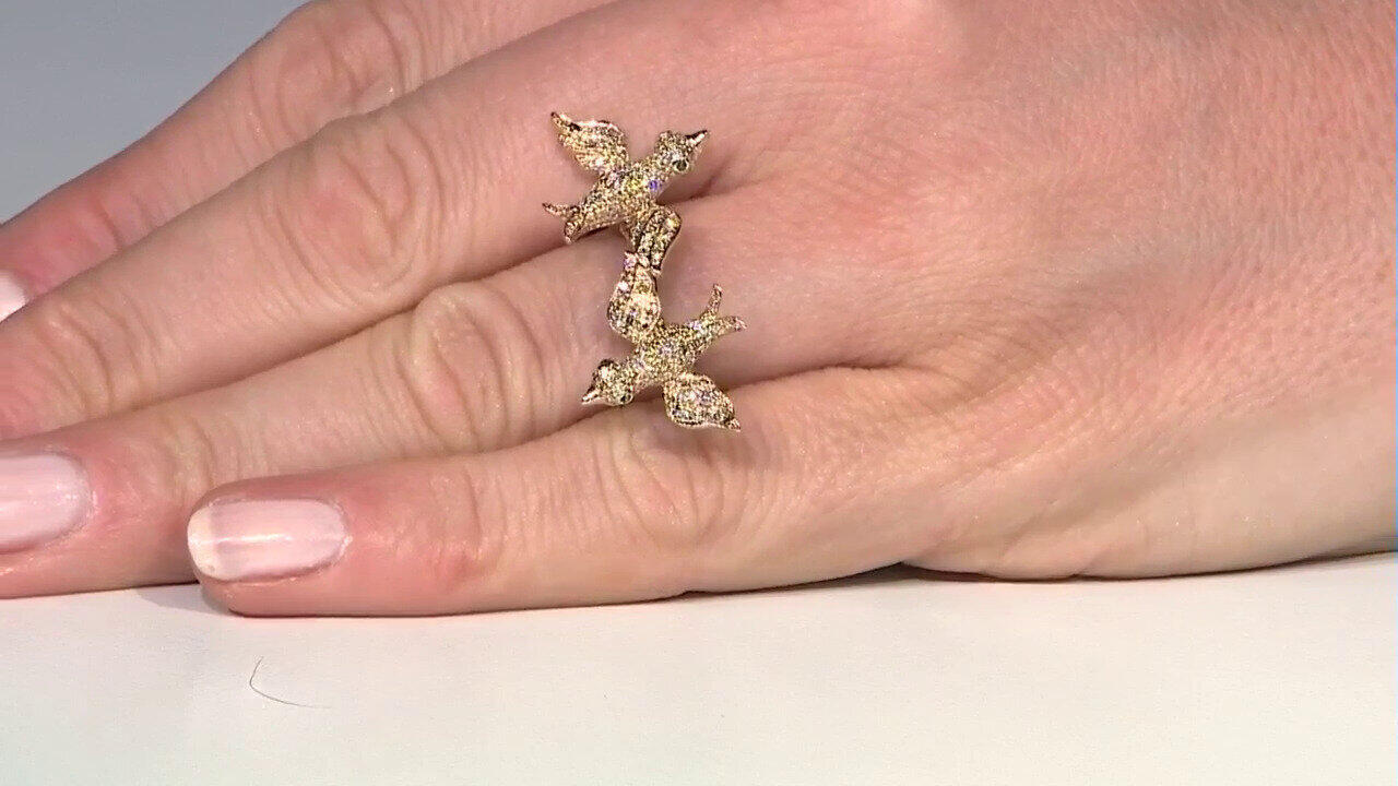 Video Anillo en oro con Tsavorita de Kenia AAA (CIRARI)