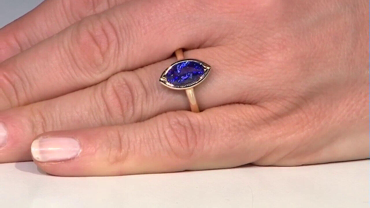 Video Anillo en oro con Tanzanita AAA (CIRARI)