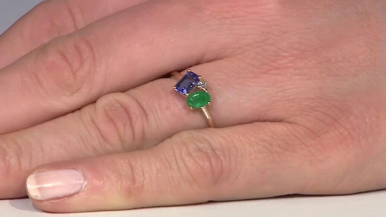 Video 14K AAA Tanzanite Gold Ring (CIRARI)