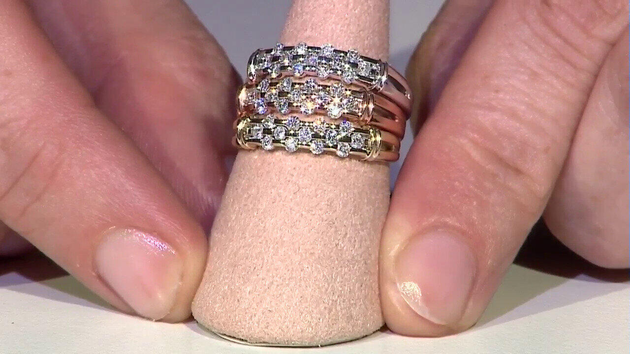Video Bague en or et Diamant SI1 (G) (Annette)