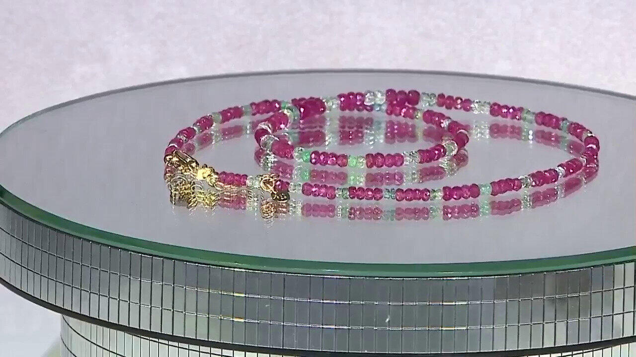 Video Edelstein-Silberhalskette