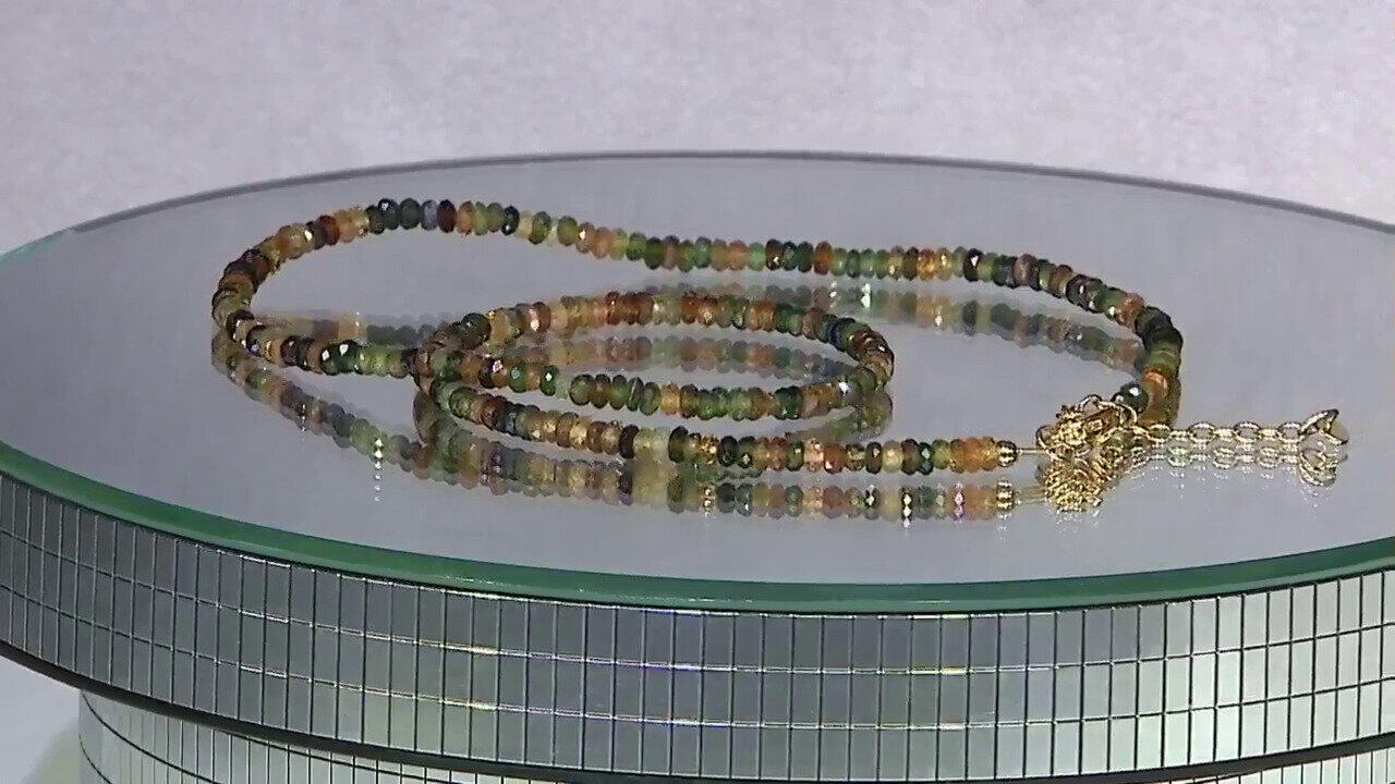 Video Collana in argento con Tormalina Verde