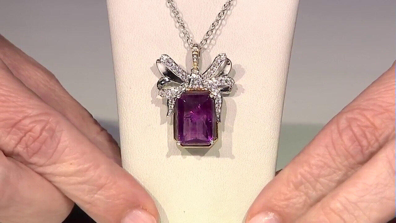 Video Ciondolo in argento con Fluorite Rosa (Gems en Vogue)
