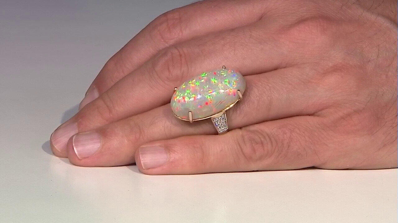Video 14K AAA Welo Opal Gold Ring (AMAYANI)