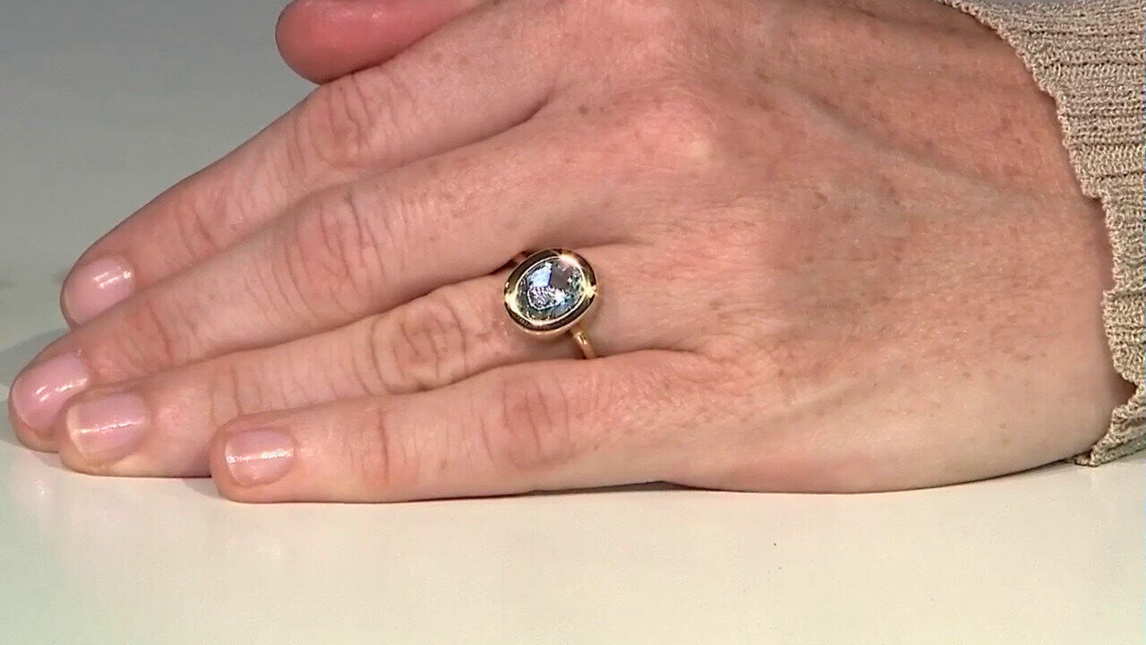 Video Anillo en plata con Topacio azul cielo (MONOSONO COLLECTION)