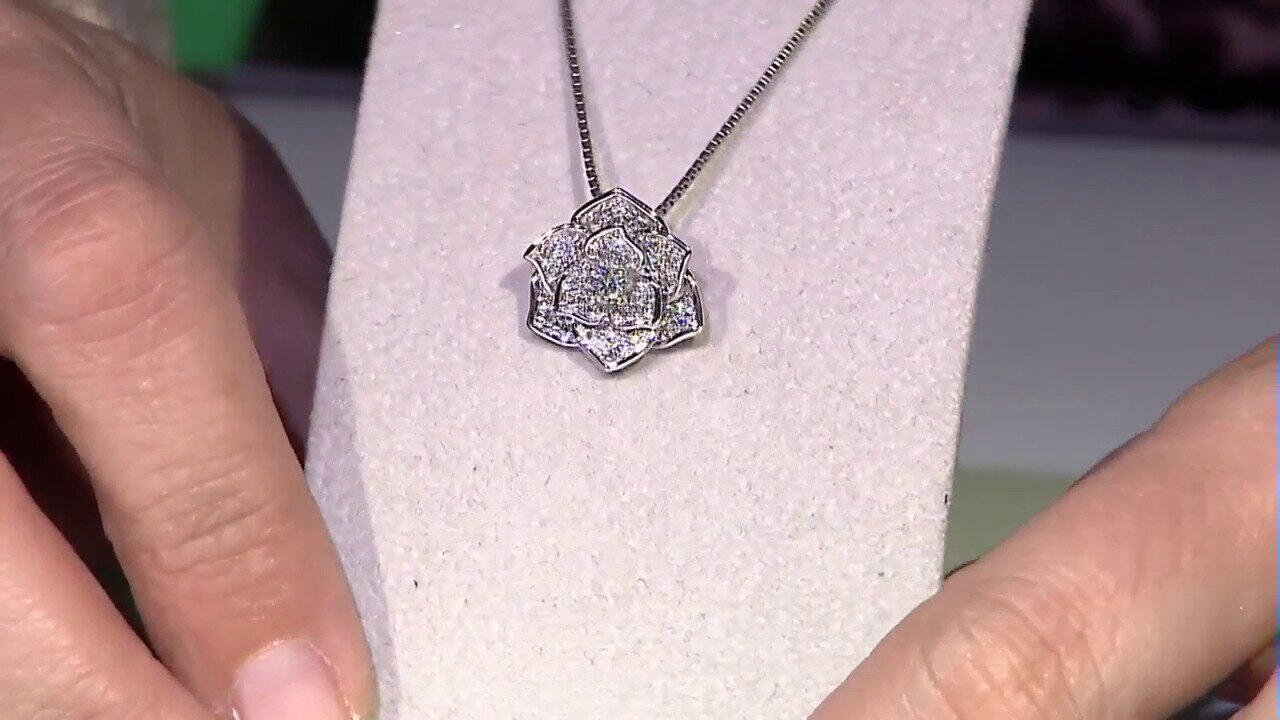 Video Colgante en oro con Diamante SI1 (G) (Annette)