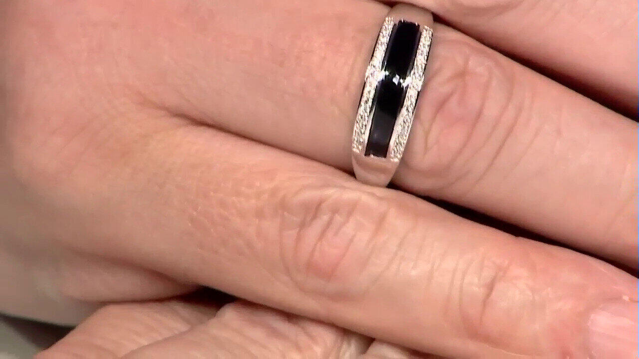 Video Zilveren ring met zirkonen