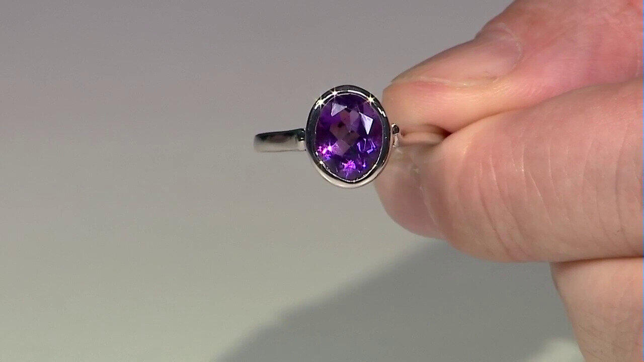 Video Sibirischer Amethyst-Silberring