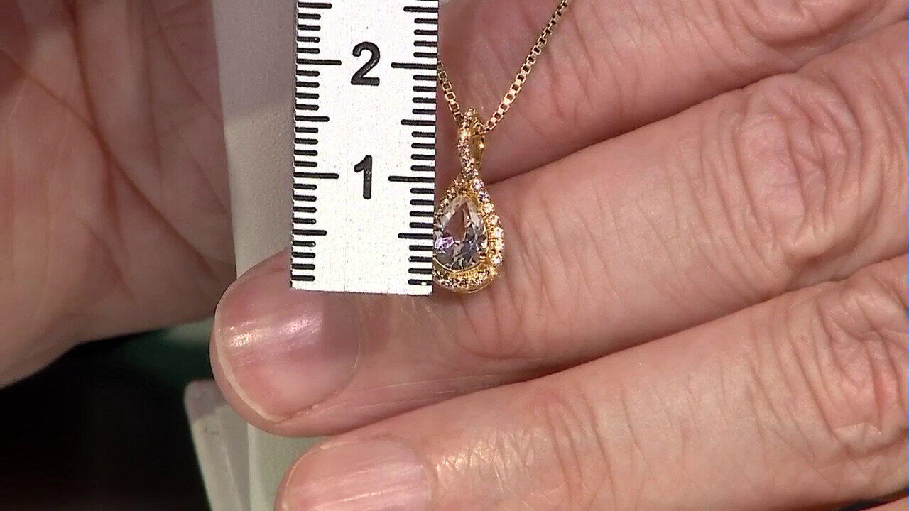 Video White Topaz Silver Pendant