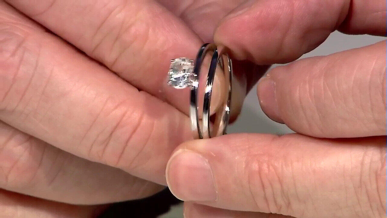 Video Bague en argent et Topaze blanche
