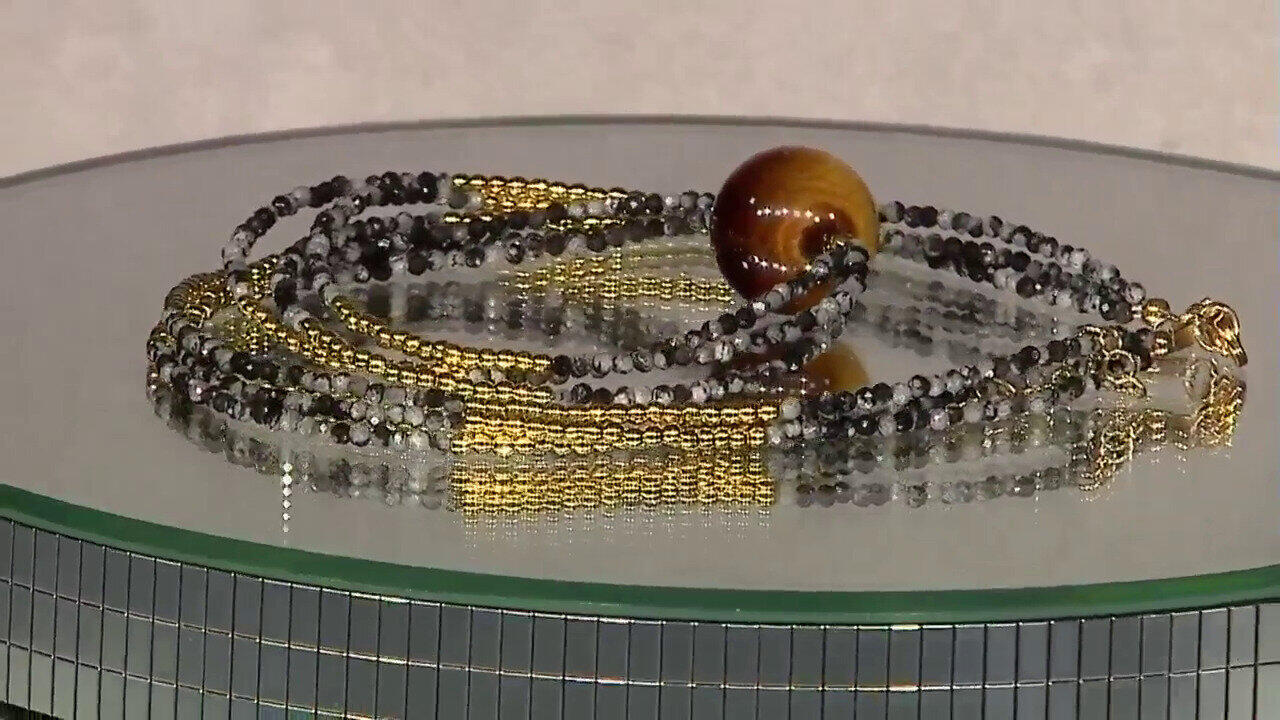 Video Collier en argent et Œil de Tigre (Riya)